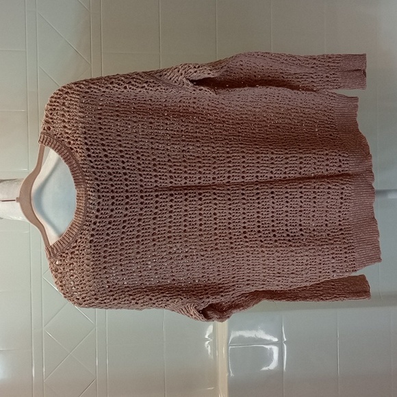 American Eagle Outfitters Women's Pink Knit Sweater - Picture 3 of 8